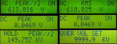 AC Or DC Digital Peak Voltmeter Peak Voltage Multimeter Matched With Variable Frequency High Voltage